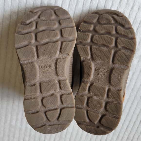 OshKosh B'gosh Toddler Size 6M Hiking Boots Doom Brown - Picture 6 of 8